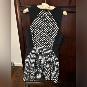 Navy and white sleeveless dress.  Fits like a size 8
